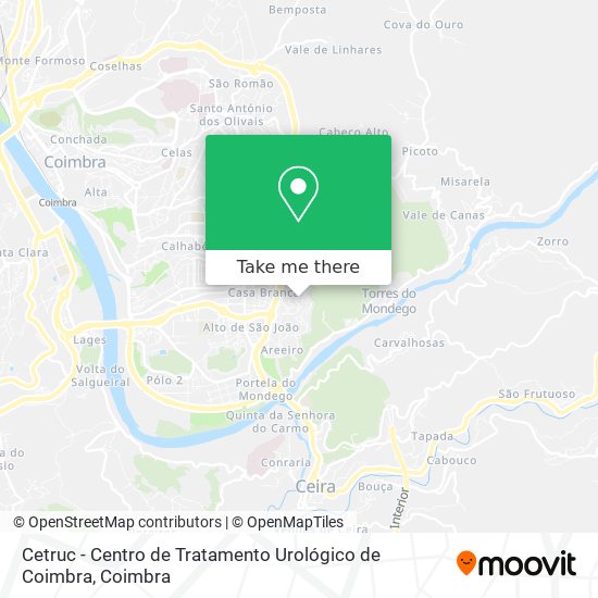 Cetruc - Centro de Tratamento Urológico de Coimbra map