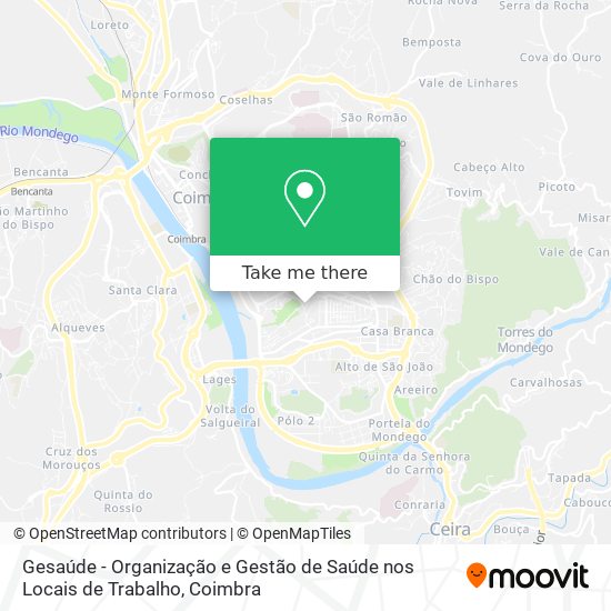 Gesaúde - Organização e Gestão de Saúde nos Locais de Trabalho mapa