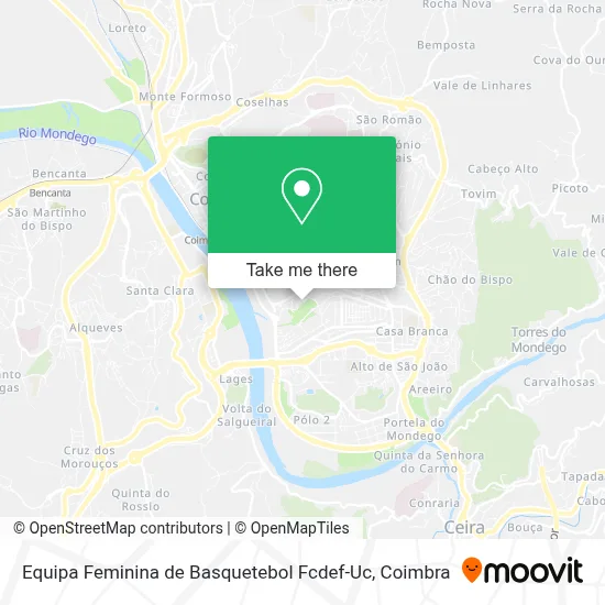 Equipa Feminina de Basquetebol Fcdef-Uc map