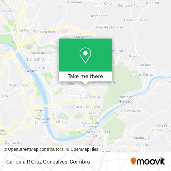 Carlos a R Cruz Gonçalves mapa