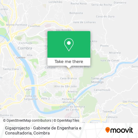 Gigaprojecto - Gabinete de Engenharia e Consultadoria map