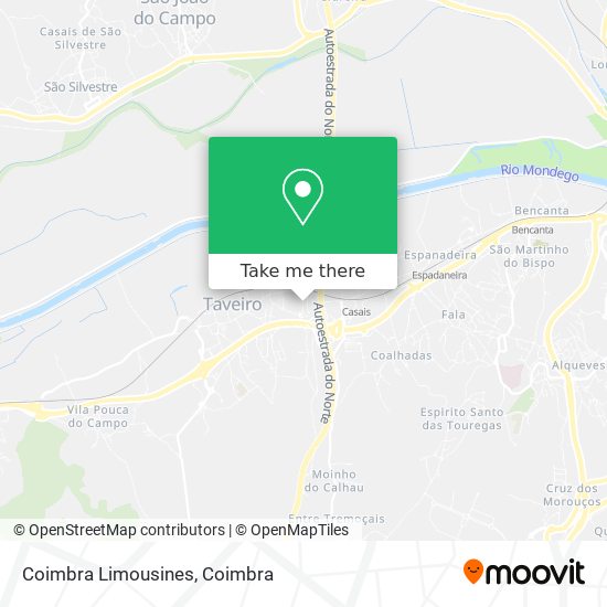 Coimbra Limousines map