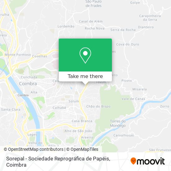 Sorepal - Sociedade Reprográfica de Papéis map