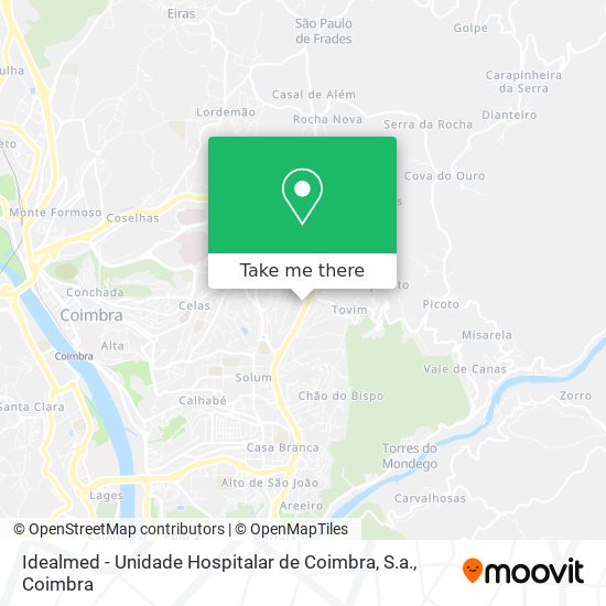 Idealmed - Unidade Hospitalar de Coimbra, S.a. map