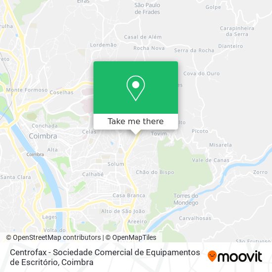 Centrofax - Sociedade Comercial de Equipamentos de Escritório mapa