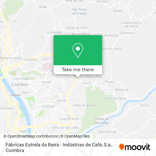 Fábricas Estrela da Beira - Indústrias de Café, S.a. map