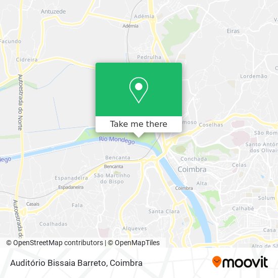 Auditório Bissaia Barreto map