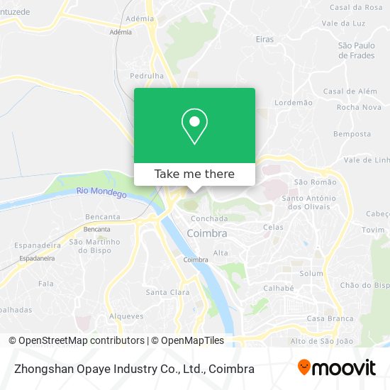 Zhongshan Opaye Industry Co., Ltd. map
