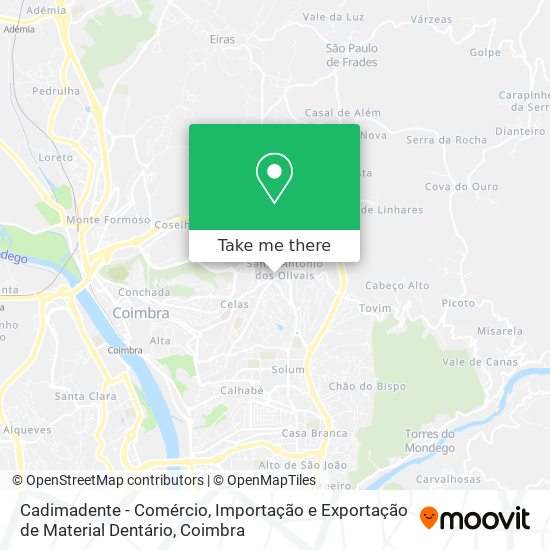 Cadimadente - Comércio, Importação e Exportação de Material Dentário mapa