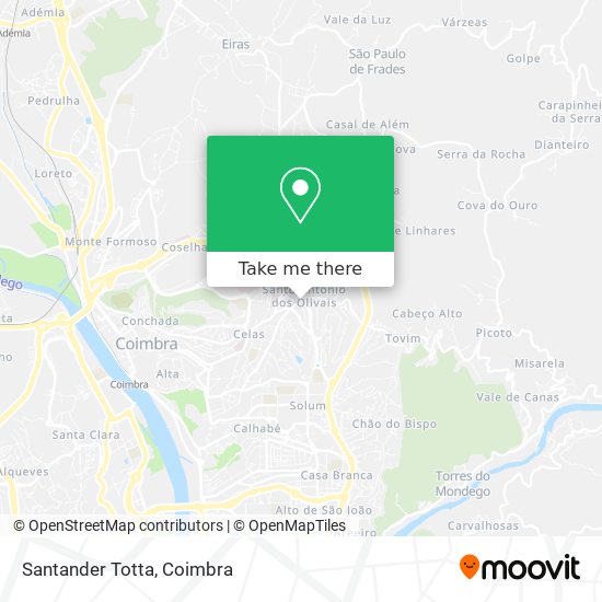 Santander Totta map