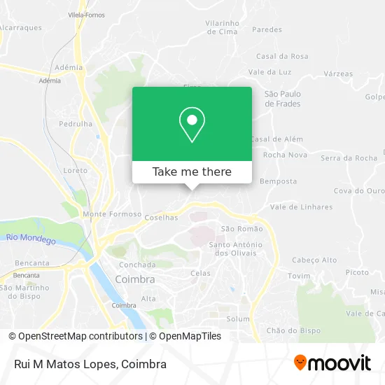 Rui M Matos Lopes map