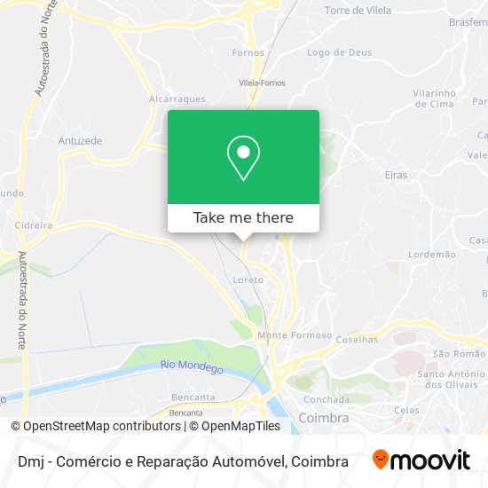 Dmj - Comércio e Reparação Automóvel map