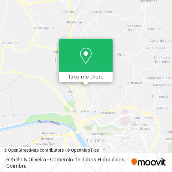 Rebelo & Oliveira - Comércio de Tubos Hidráulicos map