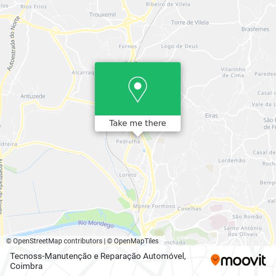 Tecnoss-Manutenção e Reparação Automóvel mapa