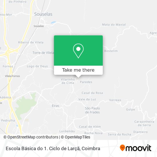 Escola Básica do 1. Ciclo de Larçã mapa