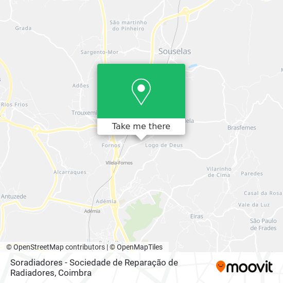 Soradiadores - Sociedade de Reparação de Radiadores map