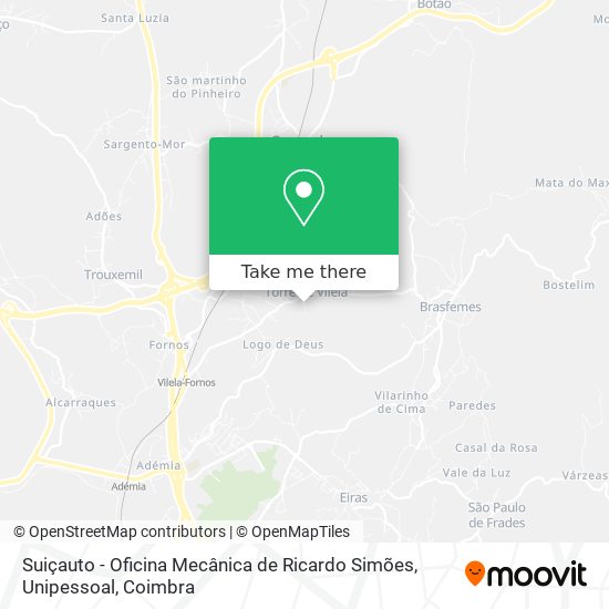 Suiçauto - Oficina Mecânica de Ricardo Simões, Unipessoal mapa