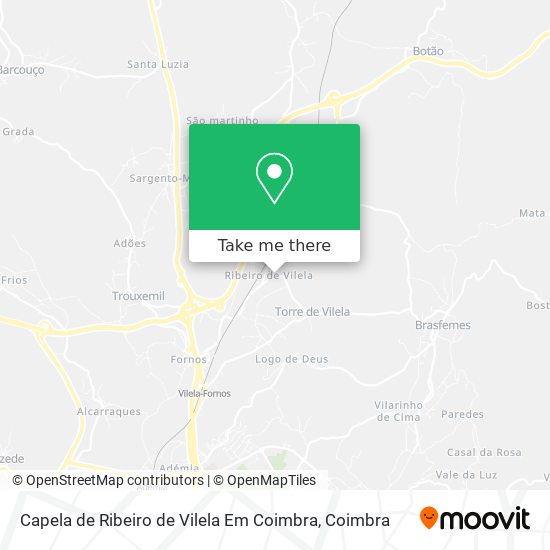 Capela de Ribeiro de Vilela Em Coimbra map