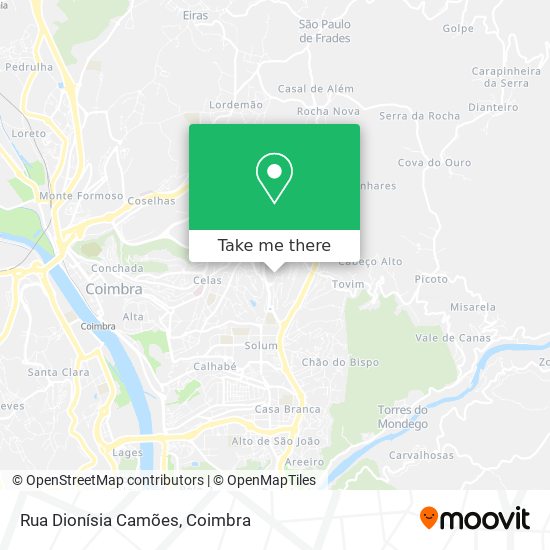 Rua Dionísia Camões map