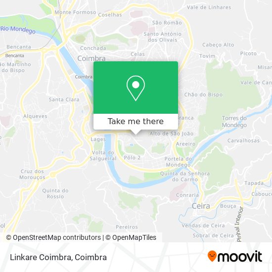 Linkare Coimbra map