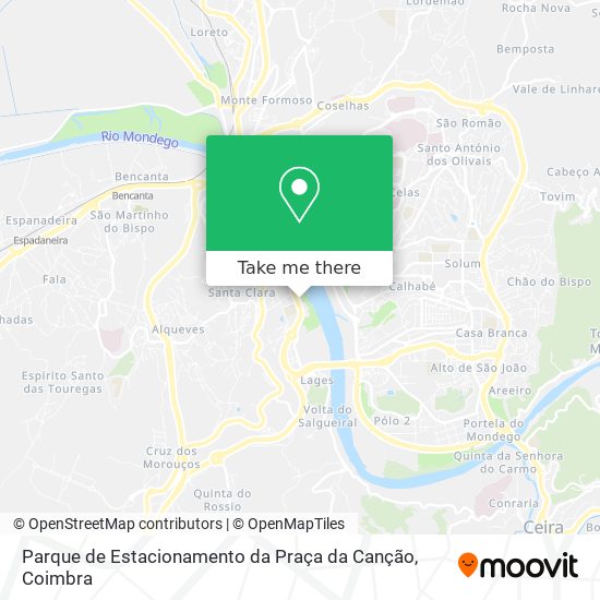Parque de Estacionamento da Praça da Canção mapa