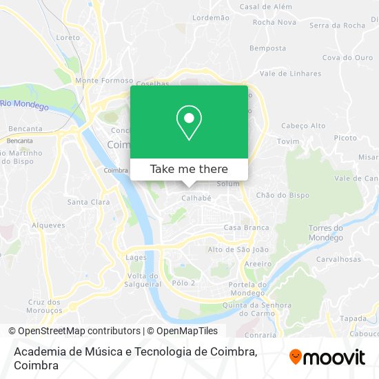 Academia de Música e Tecnologia de Coimbra map