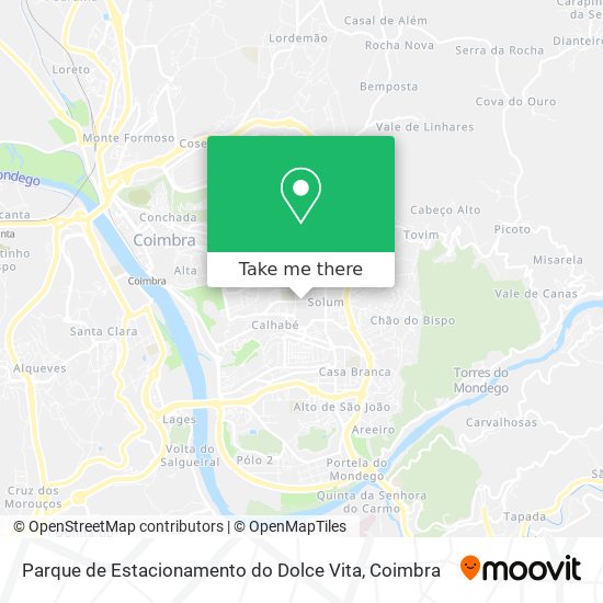 Parque de Estacionamento do Dolce Vita mapa