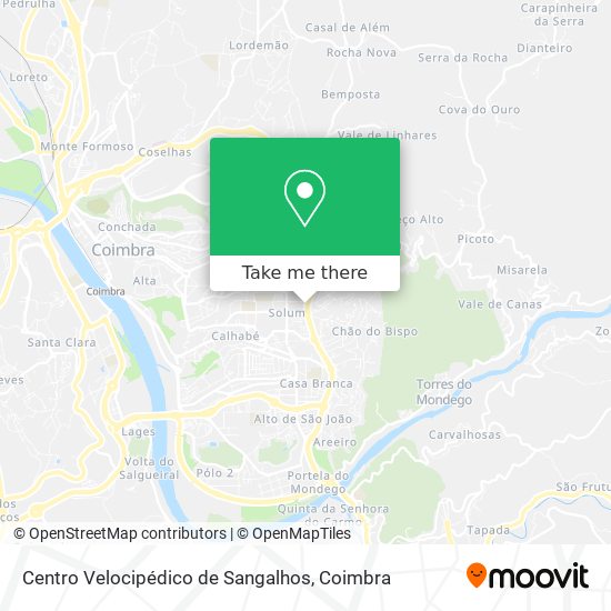 Centro Velocipédico de Sangalhos map