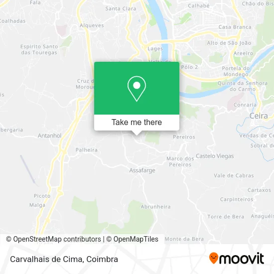 Carvalhais de Cima map