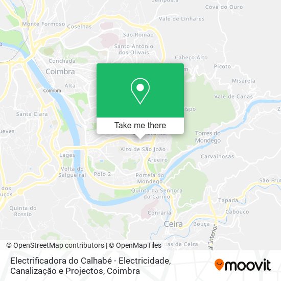 Electrificadora do Calhabé - Electricidade, Canalização e Projectos map