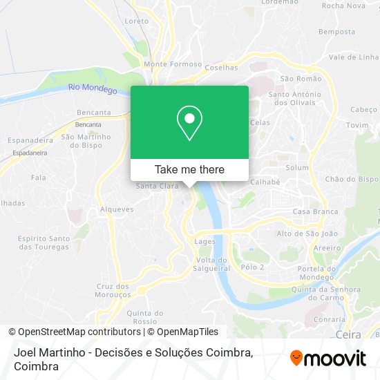 Joel Martinho - Decisões e Soluções Coimbra mapa
