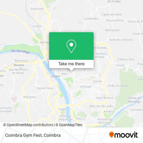 Coimbra Gym Fest map