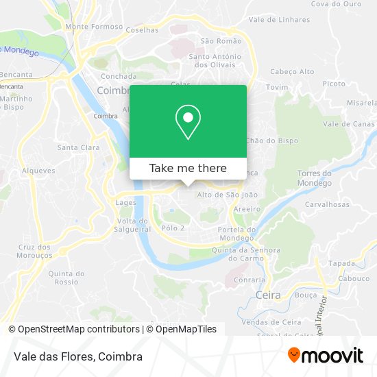 Vale das Flores map