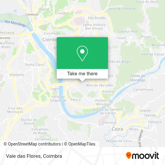 Vale das Flores map