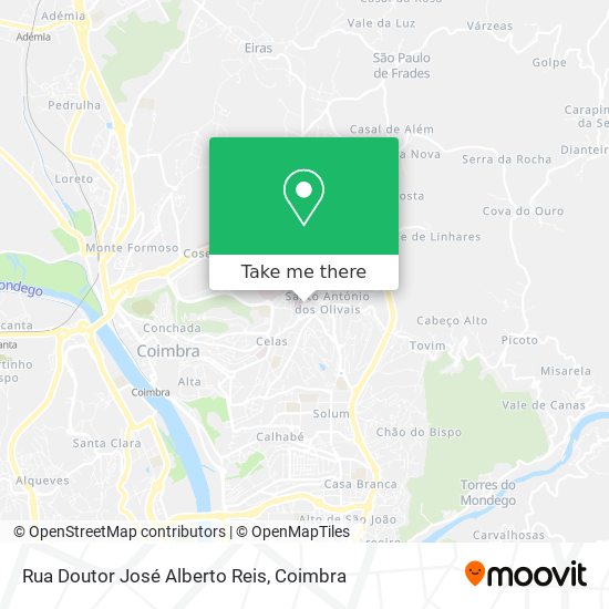 Rua Doutor José Alberto Reis mapa