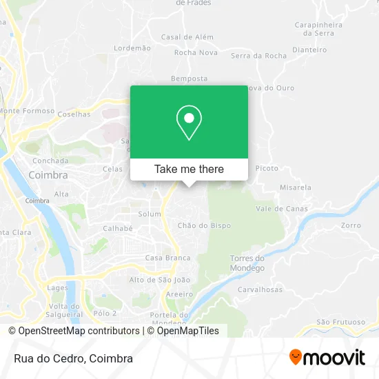 Rua do Cedro map