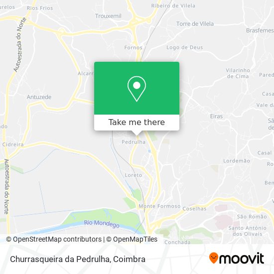 Churrasqueira da Pedrulha mapa