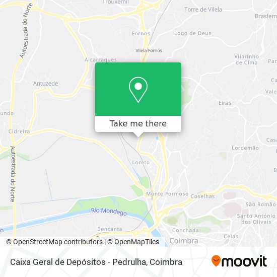 Caixa Geral de Depósitos - Pedrulha mapa