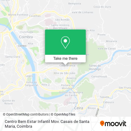 Centro Bem Estar Infantil Mov. Casais de Santa Maria map