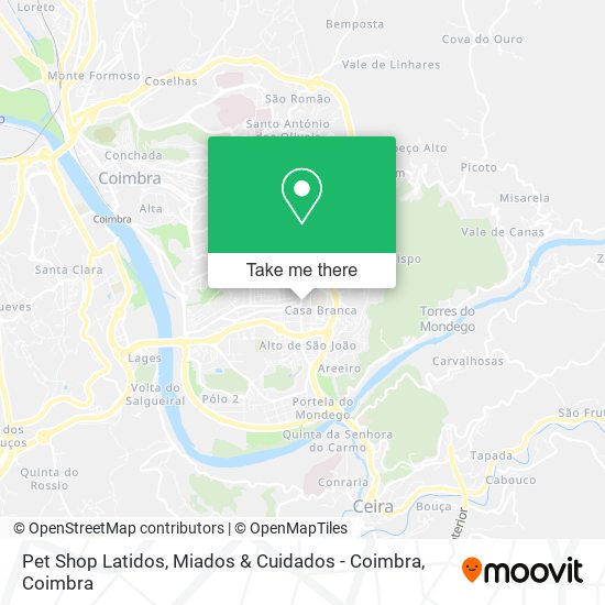 Pet Shop Latidos, Miados & Cuidados - Coimbra map