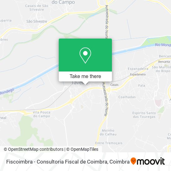 Fiscoimbra - Consultoria Fiscal de Coimbra map