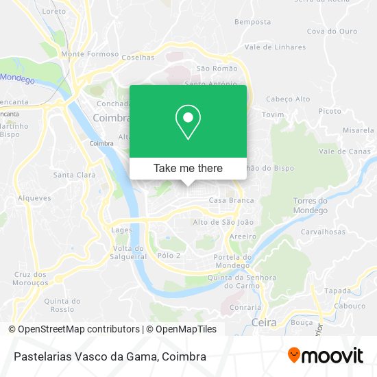 Pastelarias Vasco da Gama map