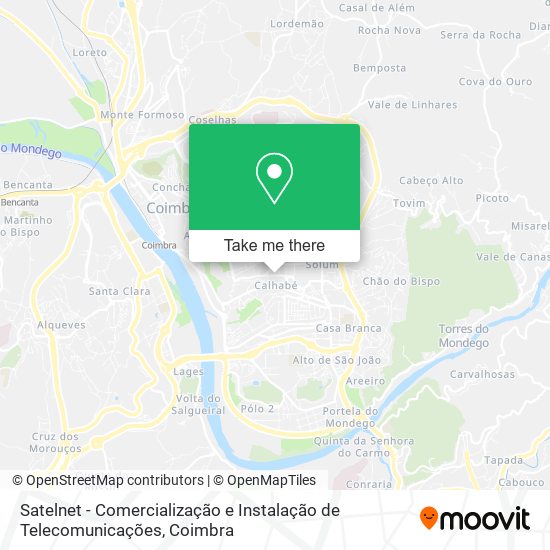 Satelnet - Comercialização e Instalação de Telecomunicações mapa