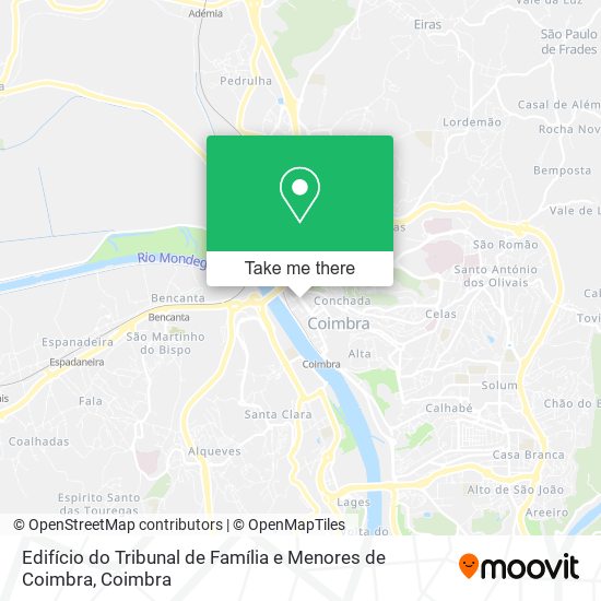 Edifício do Tribunal de Família e Menores de Coimbra map