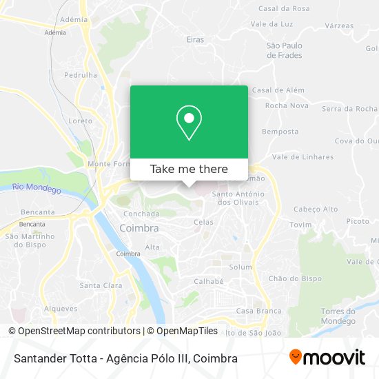 Santander Totta - Agência Pólo III map