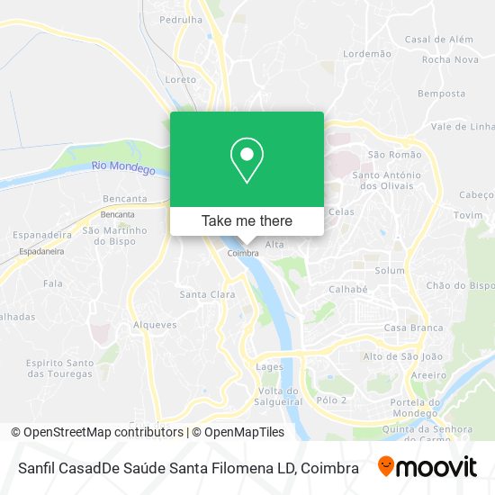 Sanfil CasadDe Saúde Santa Filomena LD map