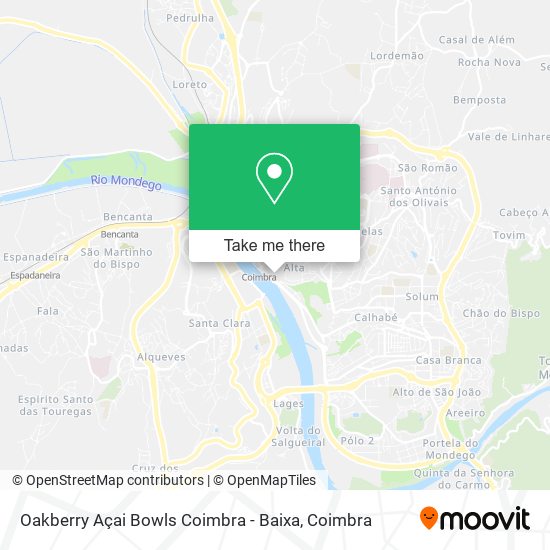 Oakberry Açai Bowls Coimbra - Baixa mapa