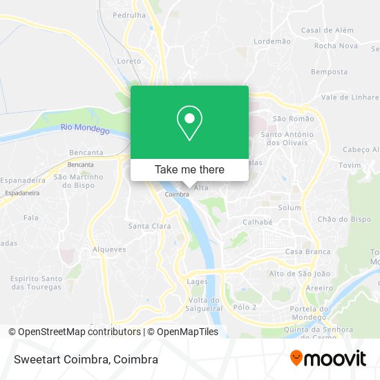 Sweetart Coimbra mapa