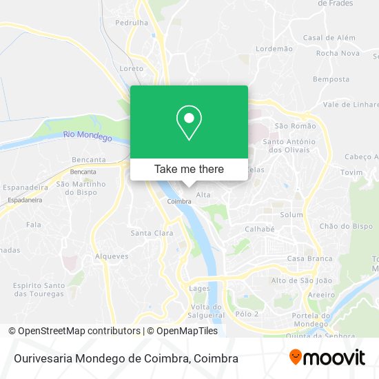 Ourivesaria Mondego de Coimbra map