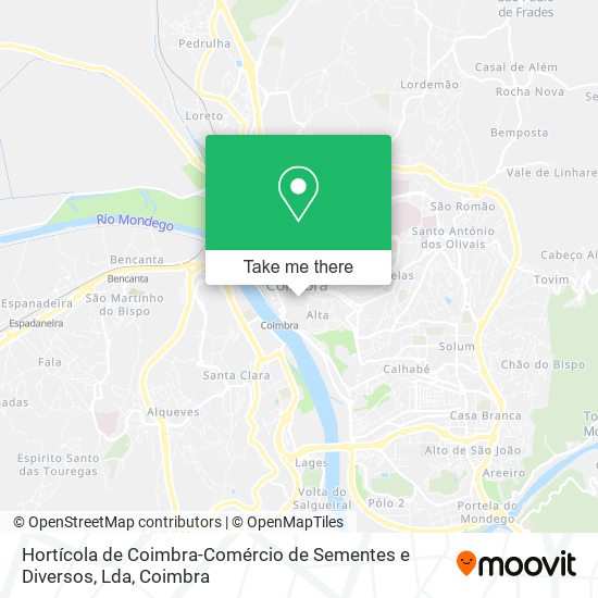 Hortícola de Coimbra-Comércio de Sementes e Diversos, Lda map